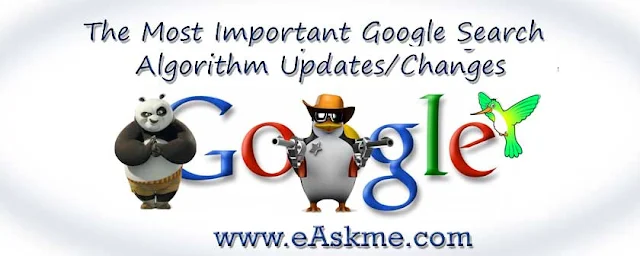 The Most Important Google Search Algorithm Updates: eAskme