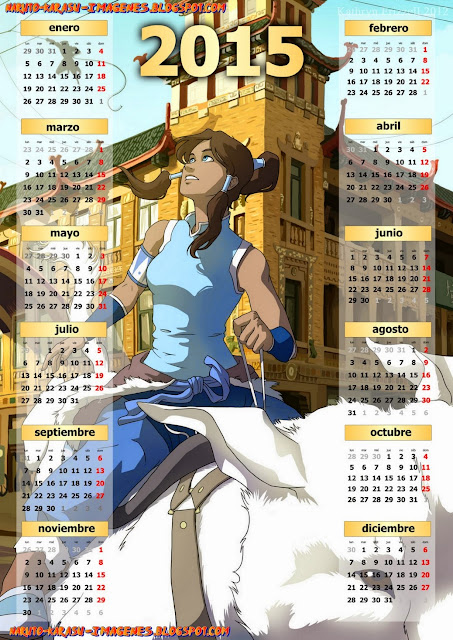 calendario avatar 2015