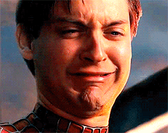 tobey maguire crying