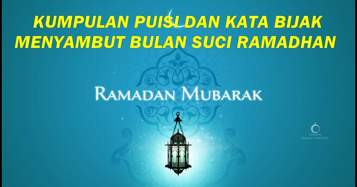Naskah pidato menyambut bulan suci ramadhan