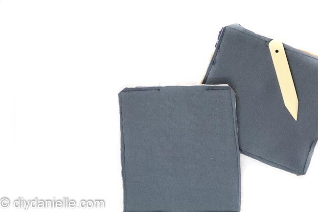Sew right sides together, then turn and top stitch. Sew right sides together, then turn and top stitch.