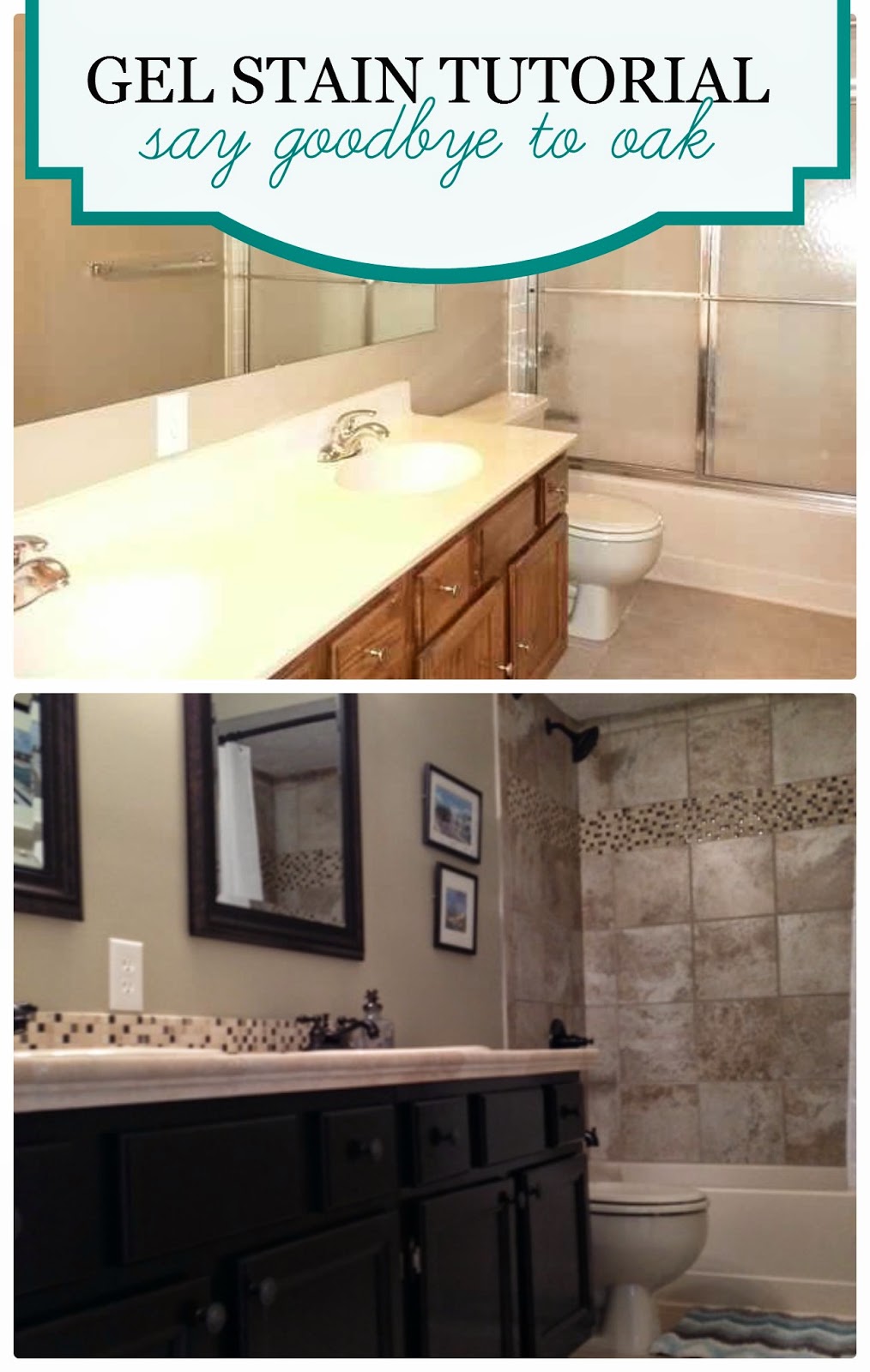 The House of Hutch How we said goodbye to oak Gel Stain Tutorial