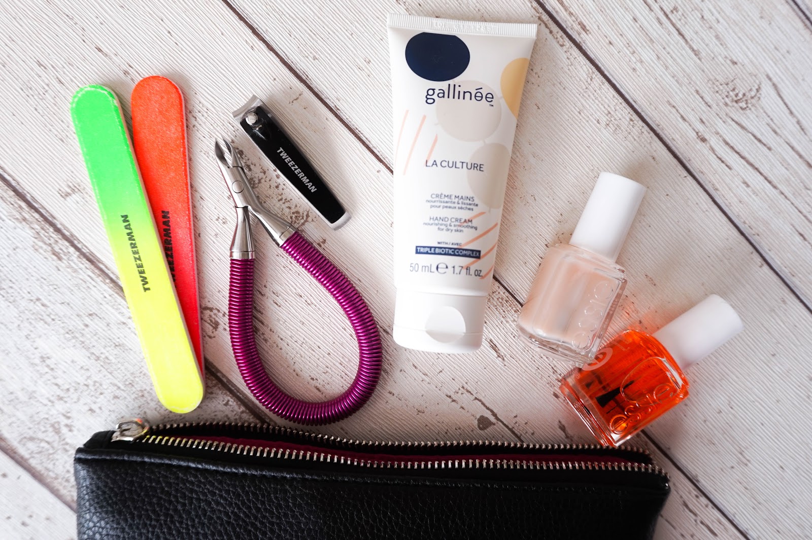 Manicure Essentials Manicure Essentials, Tweezerman, Essie, Gallinee