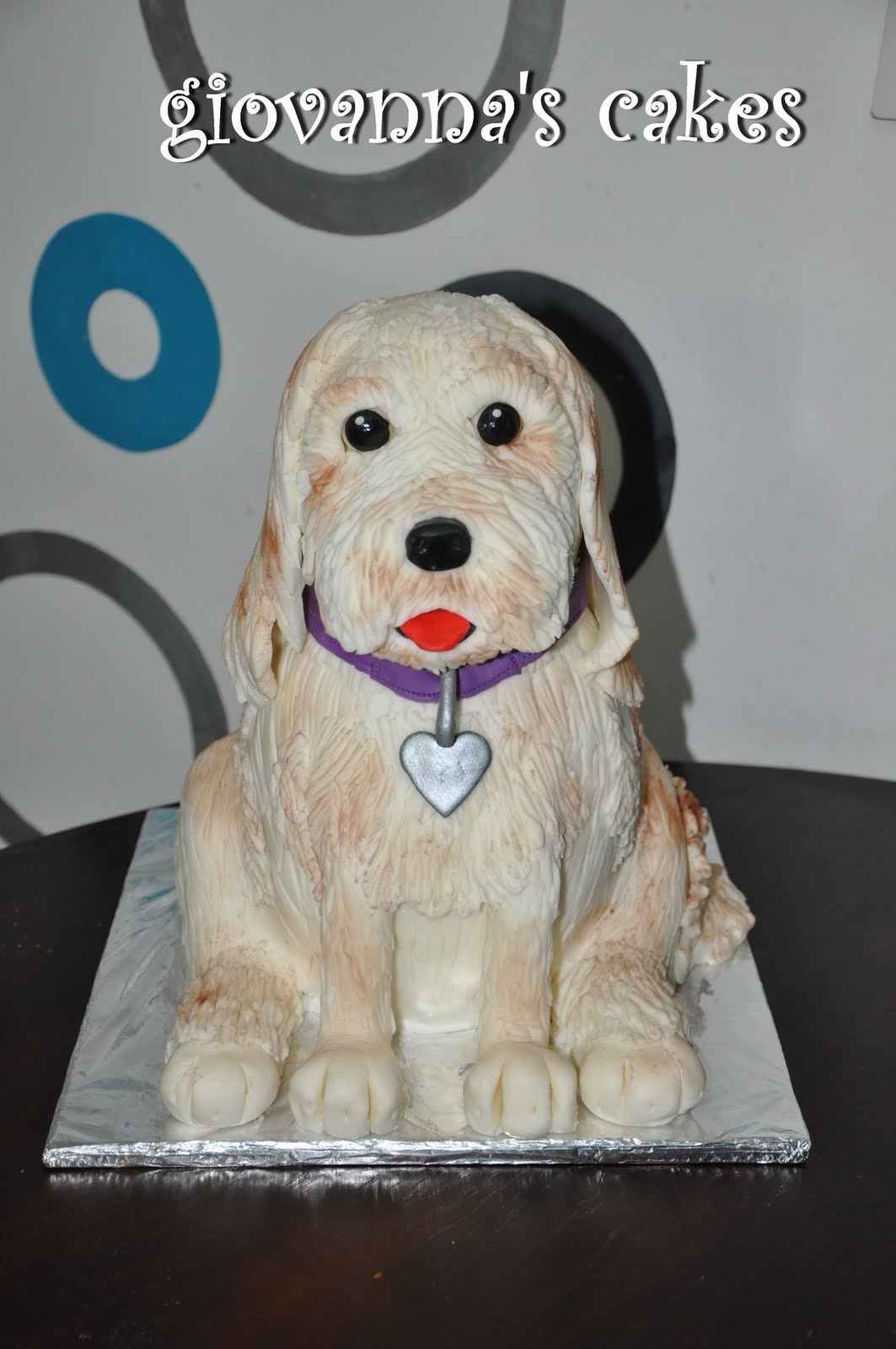 giovanna's cakes 3D sculpted dog cake
