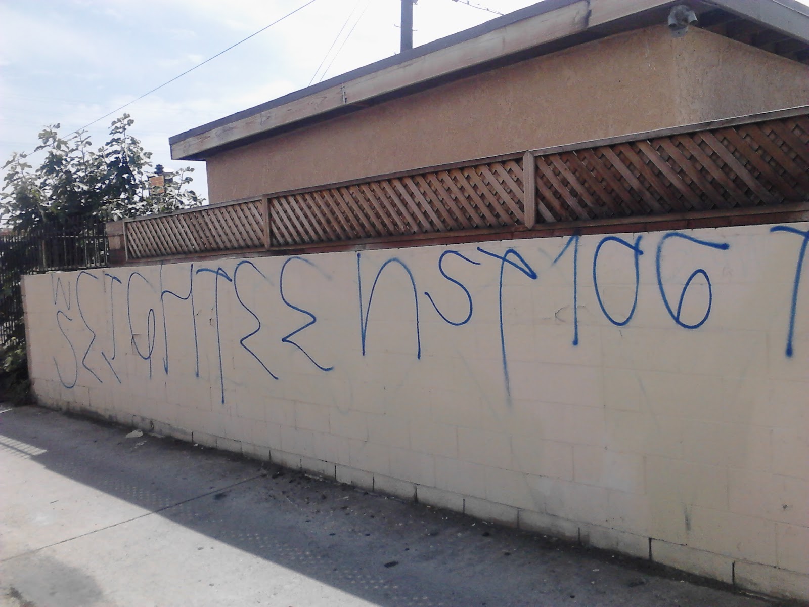 sureno 13 gangs graffiti May 2015