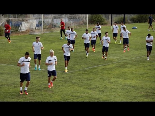 Málaga, entrenamiento en la Federación