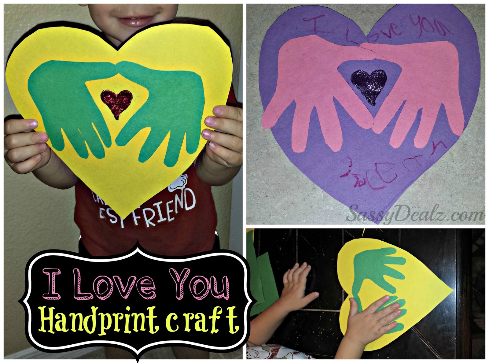 DIY: I Love You Handprint Craft For Kids (Great Keepsake Gift