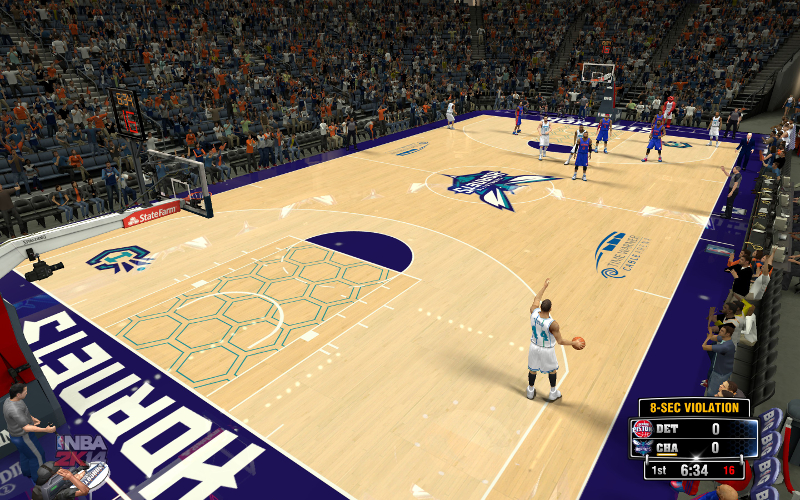 NBA 2K14 Charlotte Hornets “The Hive” Court 
