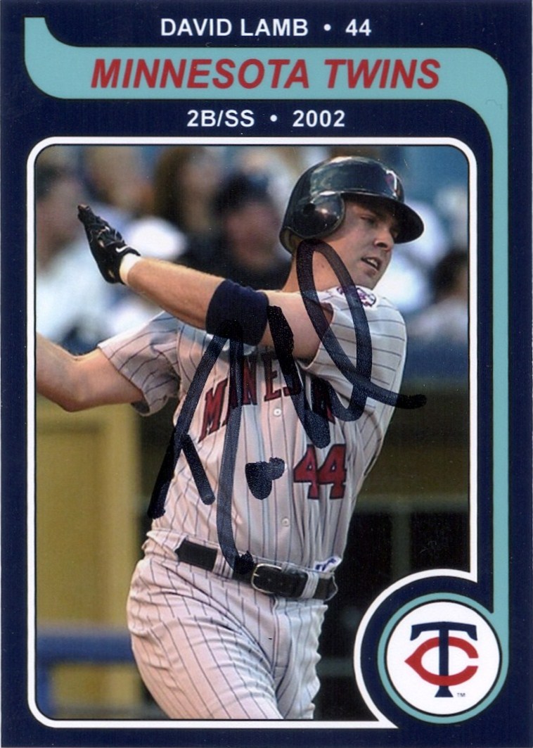 Minnesota Sports Autograph Project DAVID LAMB