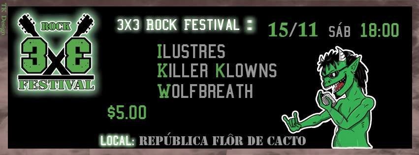 Banner do 3x3 Rock Festival