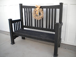 chunky arts and crafts bench...SOLD