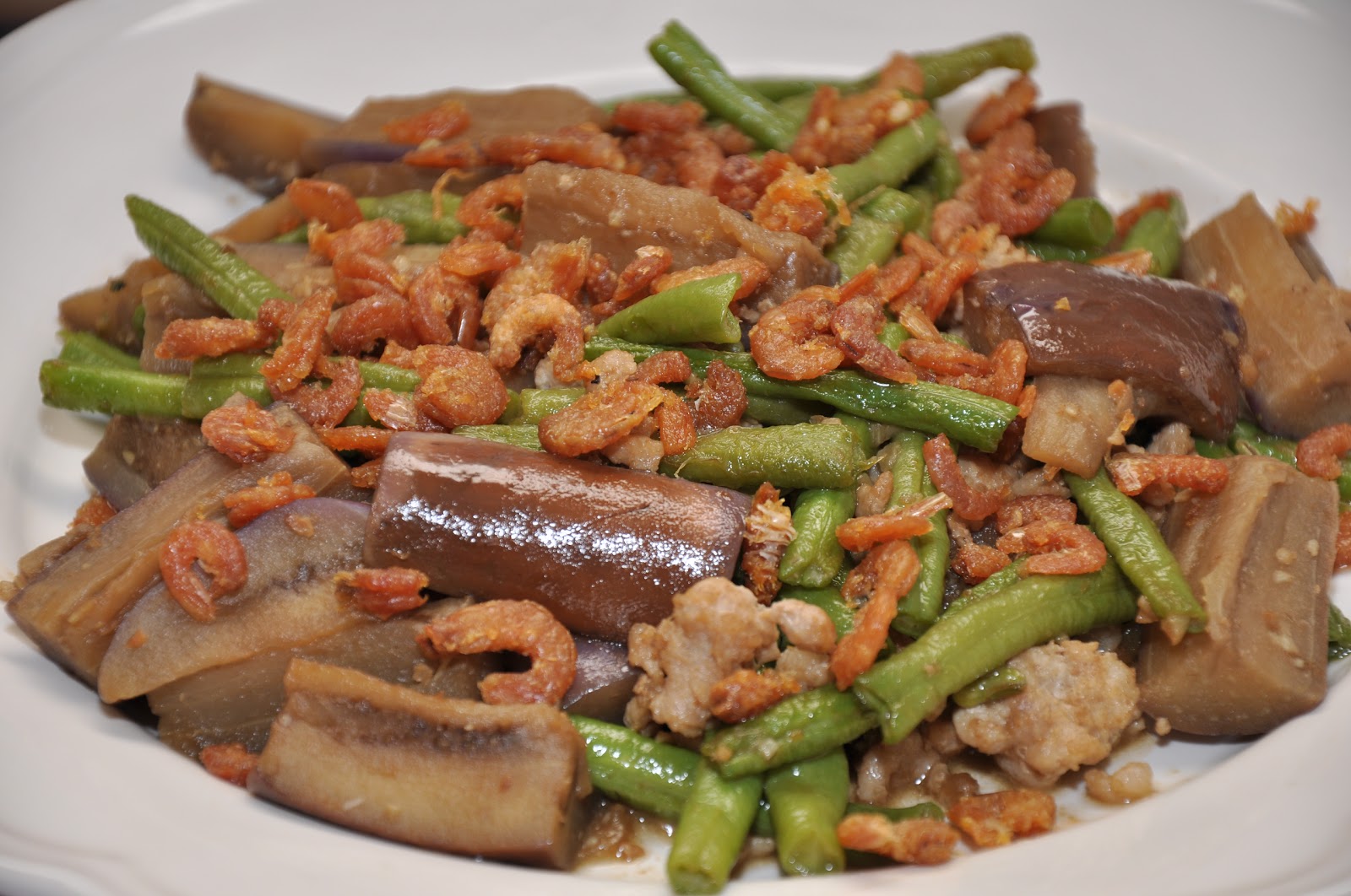 Veronica's Kitchen StirFried Long Bean And Eggplant