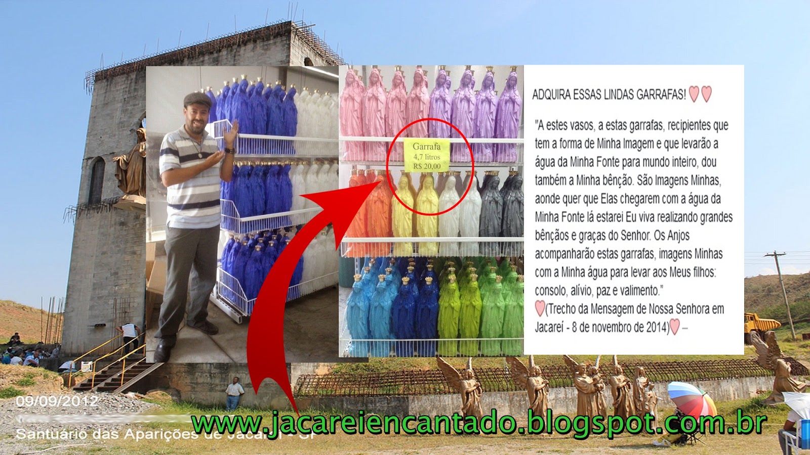 santuario das aparições de jacareí jacareí - sp, marcos tadeu, procissão - photoshop