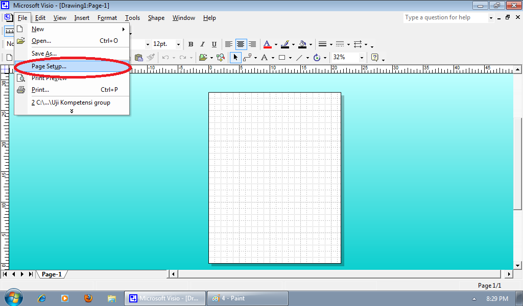 Belajar dan Berpikir MENGGAMBAR INSTALASI DENGAN VISIO