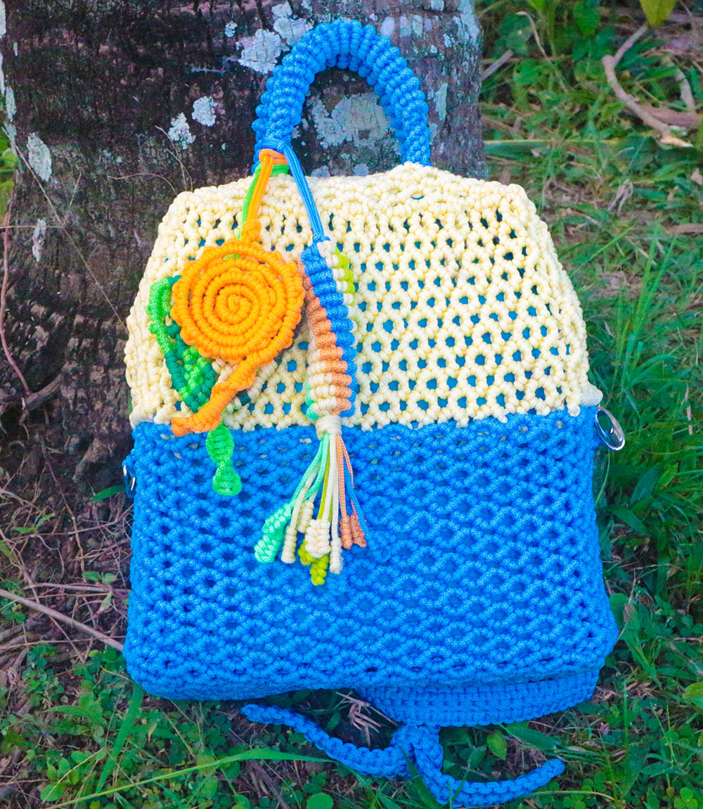 House of Macrame Cara membuat gagang tas macrame motif 
