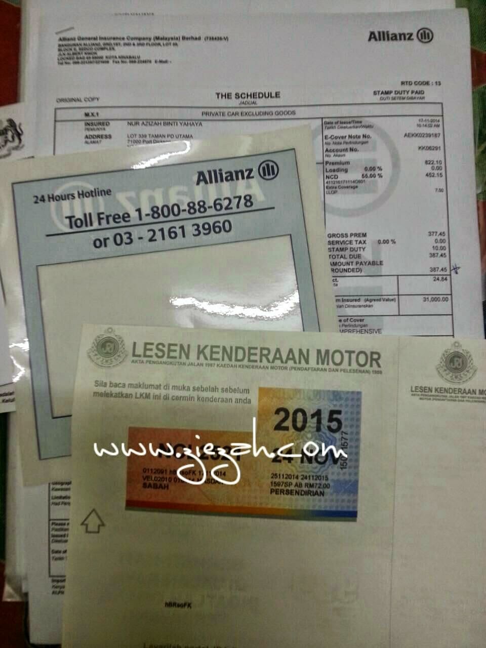 Insurans Kereta Allianz : Allianz Insurance Hoi Insurance Takaful