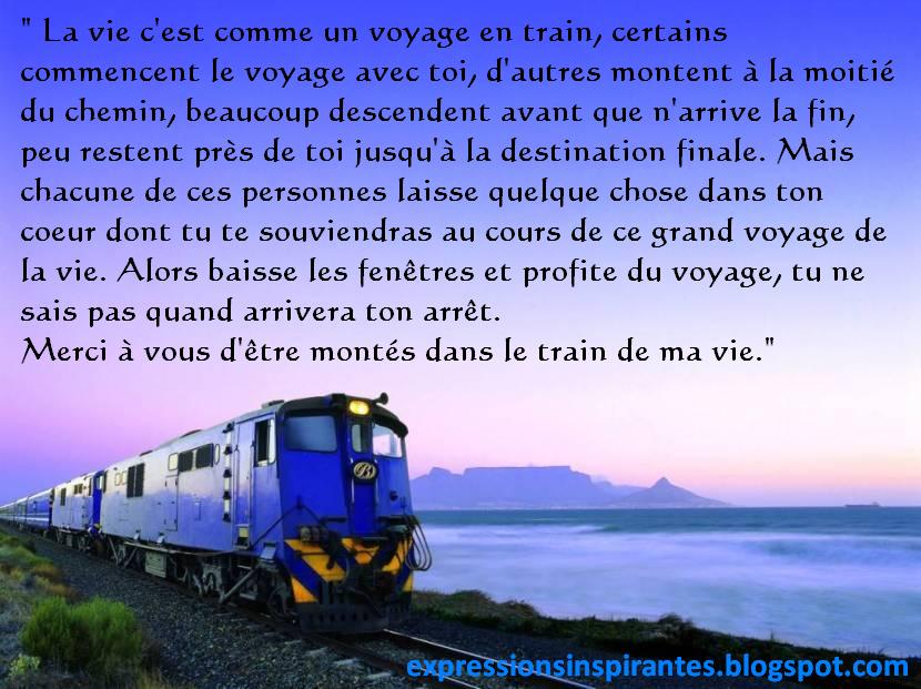 texte sur le voyage en train