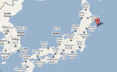 epicentro terremoto japon marzo 2011