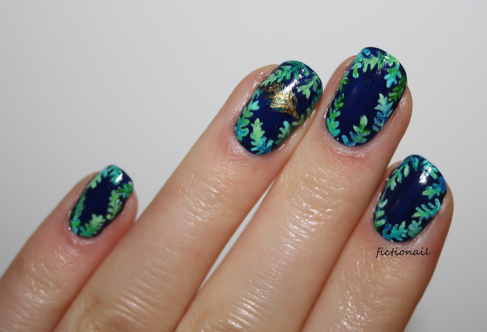 Lyrebird Book Cover Nails