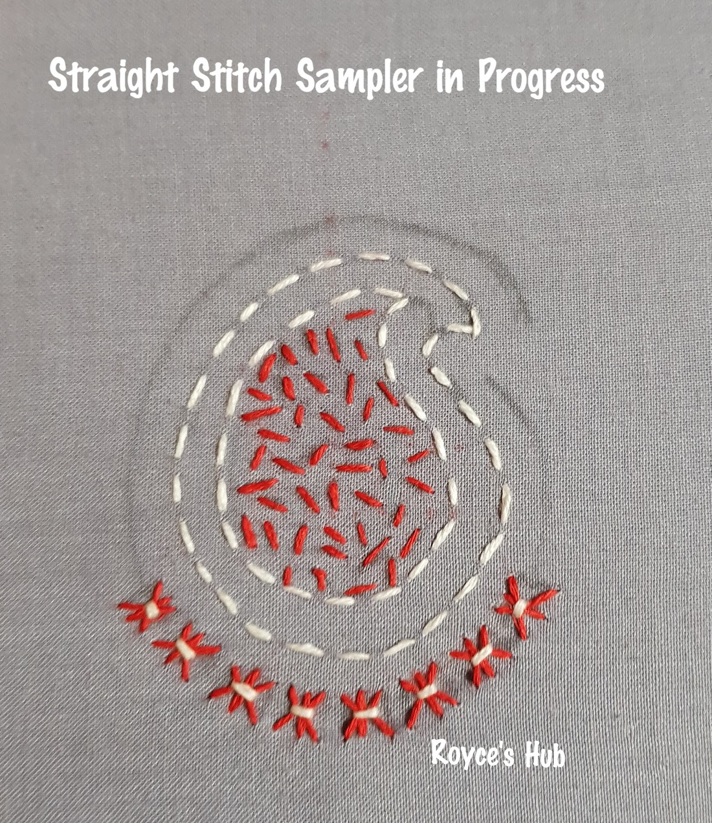 Royce's Hub Basic Embroidery Stitches Straight Stitch and Variations