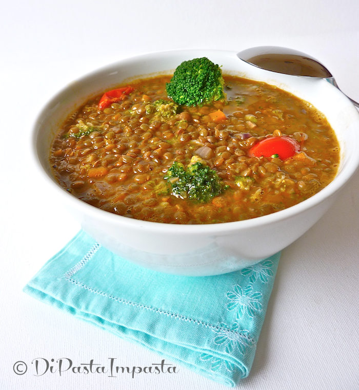 Di Pasta Impasta Zuppa di lenticchie e broccoli