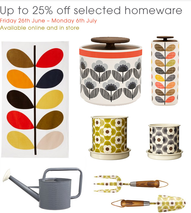 I Love Orla Kiely Up to 25 off Select Orla Kiely Homeware