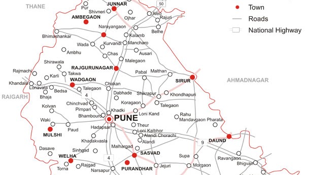Pune District Map With All Villages Maharashtra's Villages: Talukas In Pune District | Pune District Map |  Maharashtra Villages
