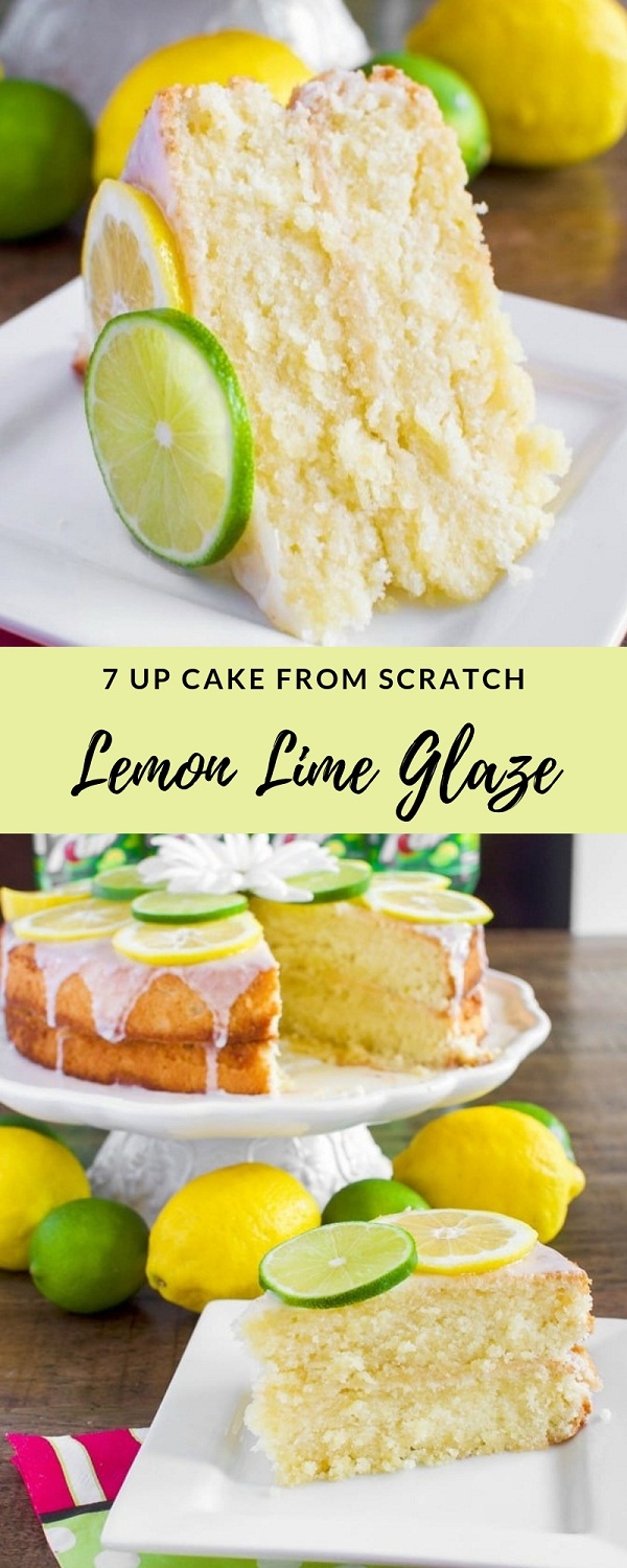 7 UP Cake from Scratch with Lemon Lime Glaze 7 UP Cake from Scratch with Lemon Lime Glaze