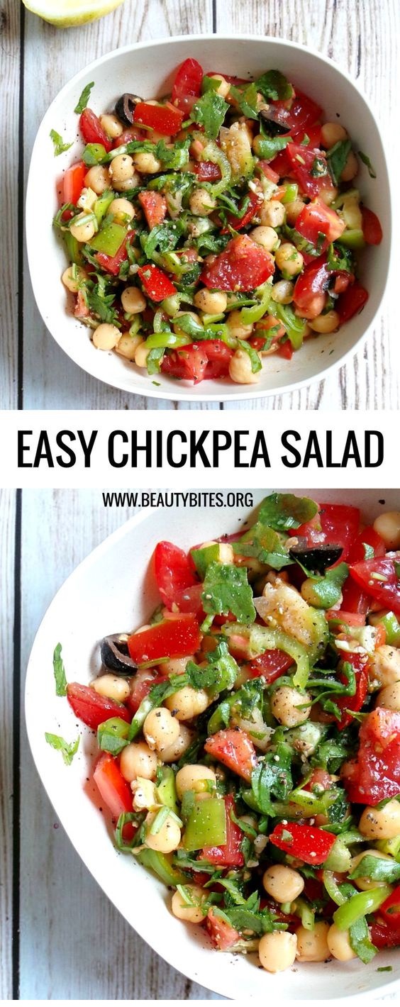 Tomato, Garlic And Chickpea Salad Recipe