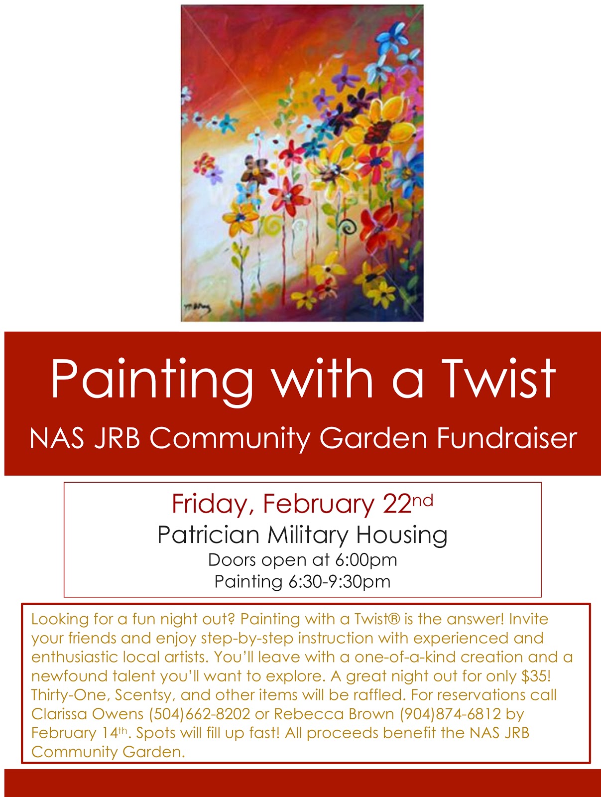 NAS JRB Community Garden Painting With A Twist