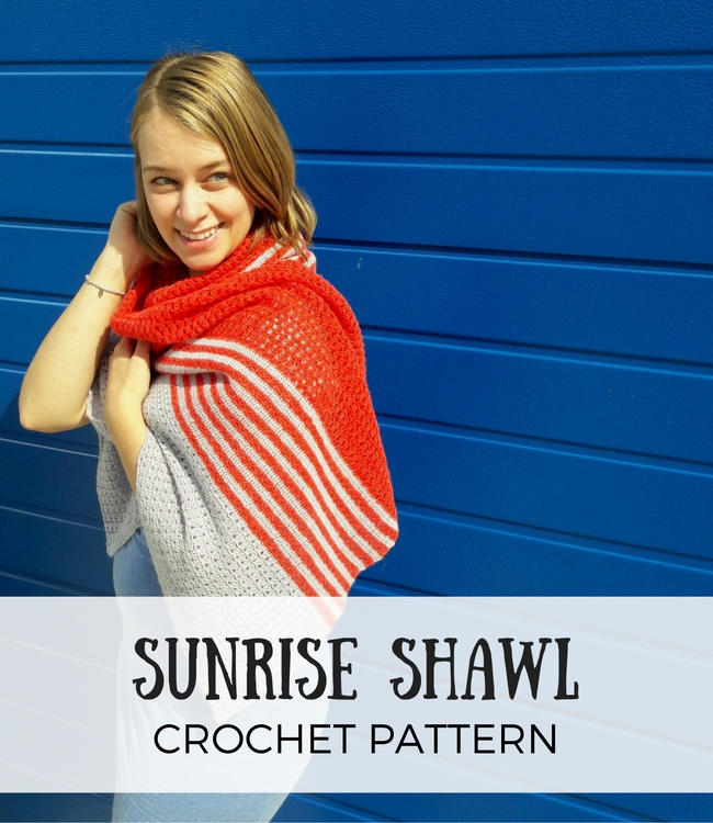 Crochet shawl pattern, sunrise shawl | Happy in Red Crochet shawl pattern, sunrise shawl | Happy in Red