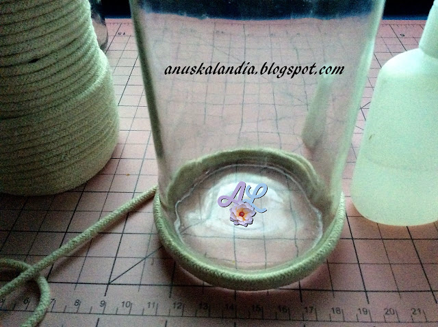 Decoración otoñal con frascosAnuskalandia