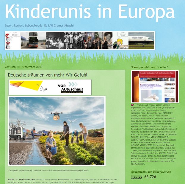 Kinderunis in Europa Lesen. Lernen. Lebensfreude. By Lilli Cremer-Altgeld