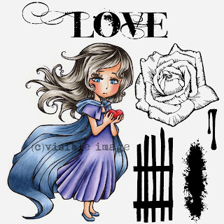 Visible Image stamps character stamp love rose shadow gate stamp