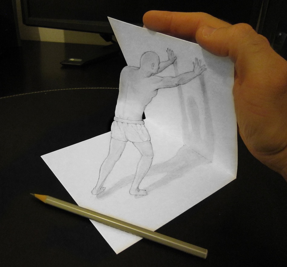 how to draw 3d art with pencil