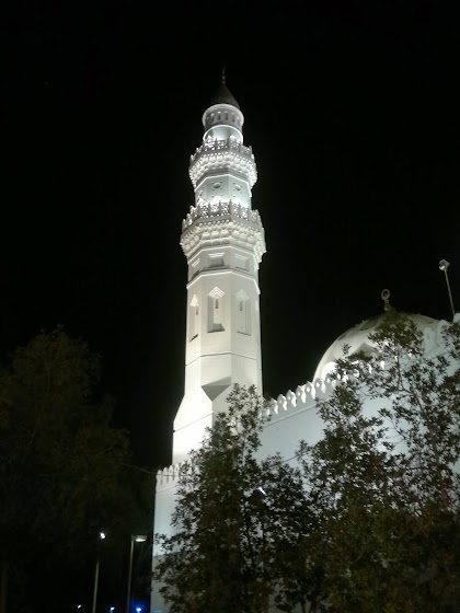 صورة مسجد قباء ليلا من تصويري