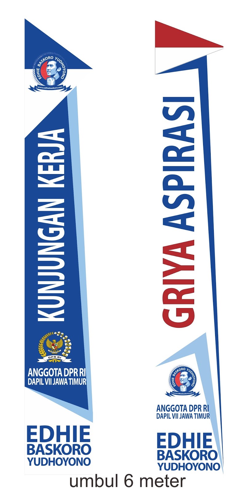 Sablon spanduk, umbul umbul, bendera, kaos Sablon Umbul