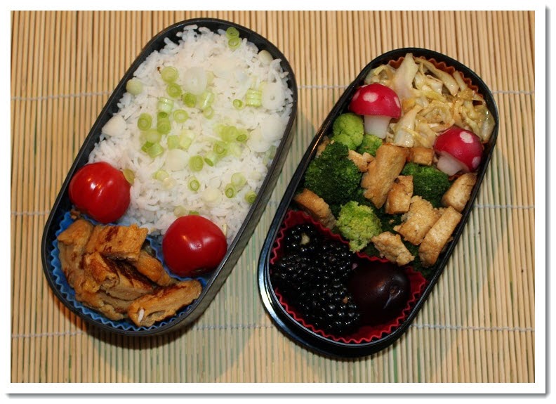 Schachtelwirtin: Bento Nr. 15 - Japanischer Krautsalat &amp; Fritierter Tofu