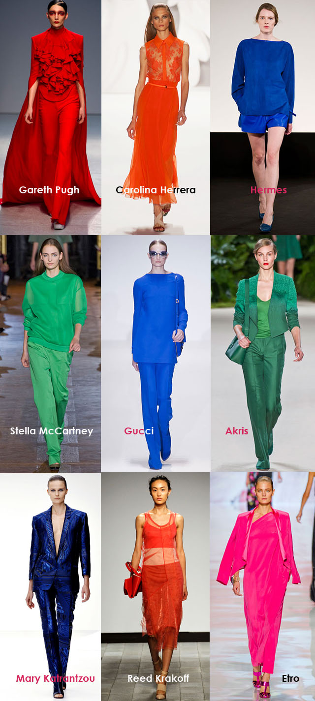 Spring 2013 Fashion Trends, Head to Toe COLOR