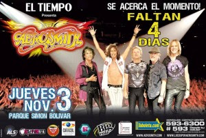 Todo esta listo para el regreso de Aerosmith a Colombia