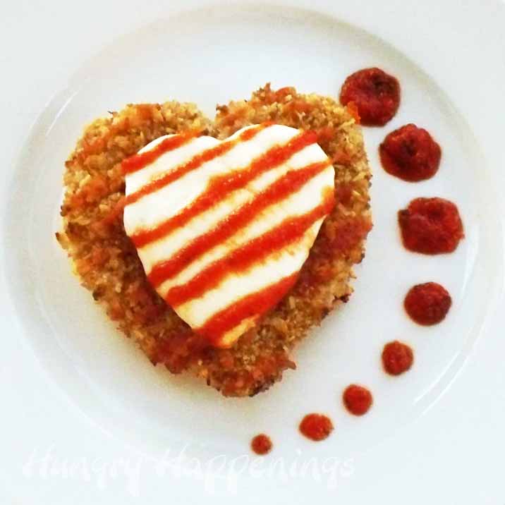 Valentine's Day Recipe Chicken Parmesan Hearts Hungry Happenings