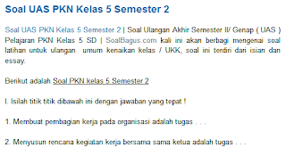 Soal PKN Kelas 5 SD Bab Keutuhan NKRI Soal PKN Kelas 5 SD Bab Keutuhan NKRI