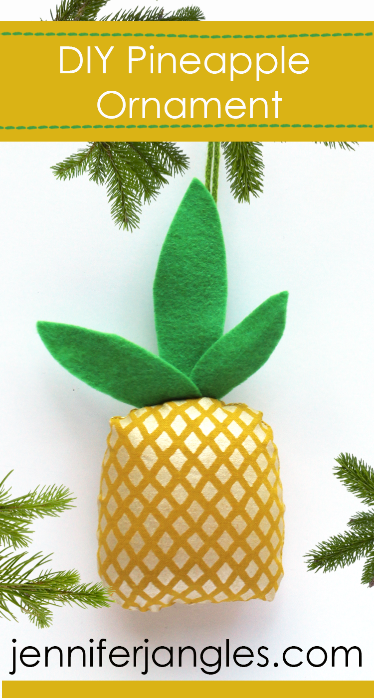 Jennifer Jangles Blog DIY Pineapple Ornament