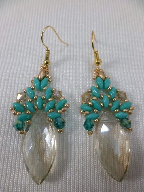 Two Beaded Crystal Briolette Earrings Tutorials The Beading Gem's Journal