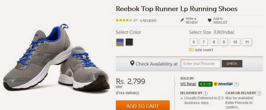 reebok shoes online offer