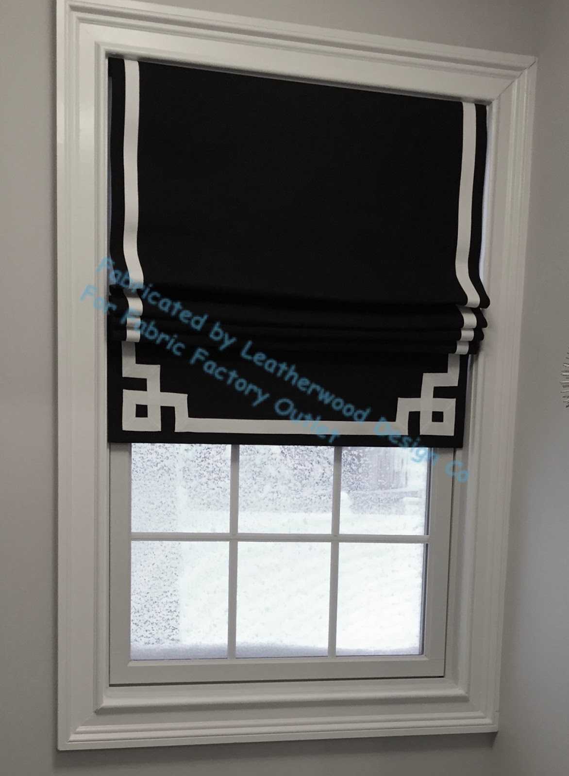 Leatherwood Design Co Black And White Greek Key