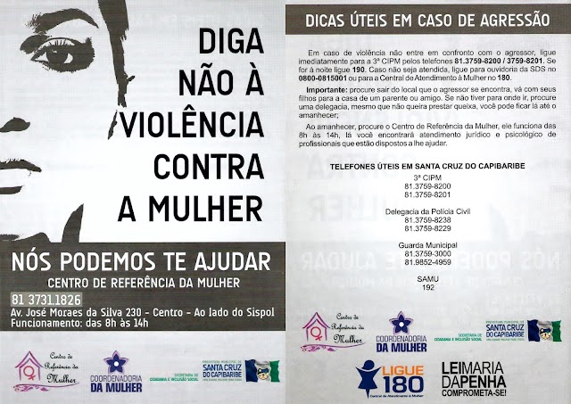 Violência contra a mulher é tema de palestra em Santa Cruz do Capibaribe