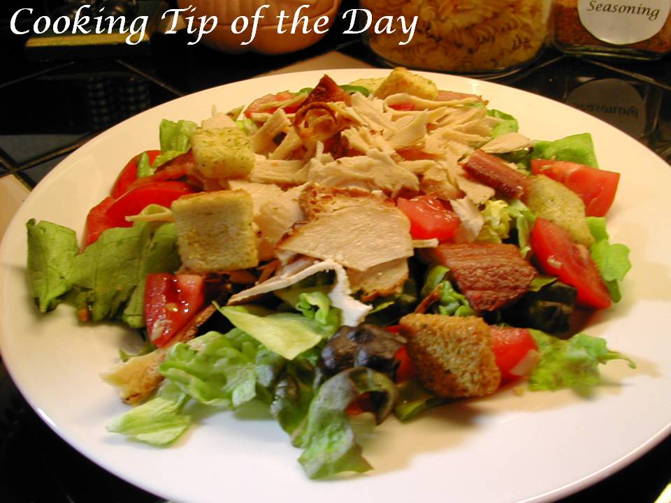 Cooking Tip of the Day Recipe Turkey Club Salad