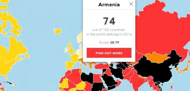 Armenia cuarto lugar en Índice Libertad de Prensa