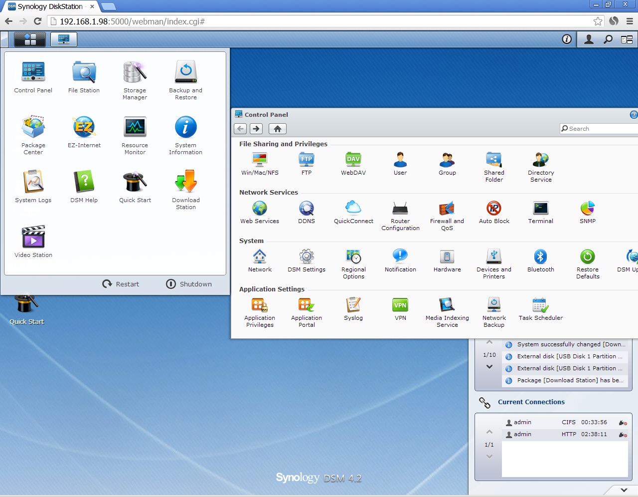 3.3.2 Setup 2 - Synology DSM Functionality Tests | Build Your Own NAS ...